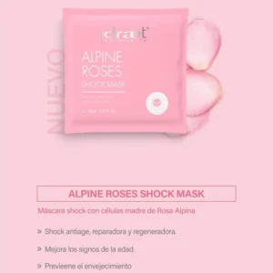 ALPINE ROSES & HIALURONIC ANTIAGE SHOCK MASK - Máscara anti-edad