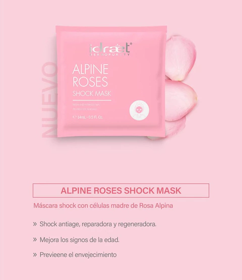 ALPINE ROSES & HIALURONIC ANTIAGE SHOCK MASK - Máscara anti-edad