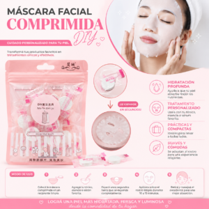 MASCARA FACIAL COMPRIMIDA X10 UNIDADES
